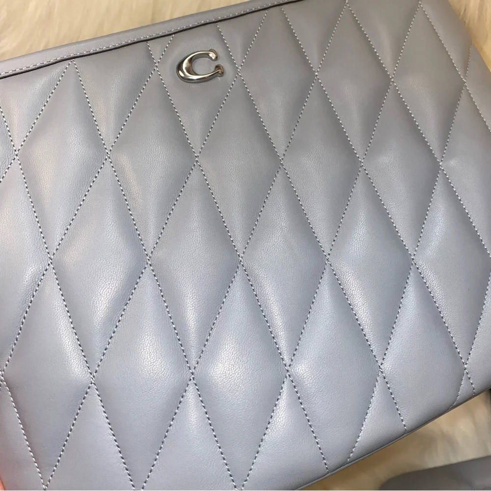 Coach 🩶 leather pouch New